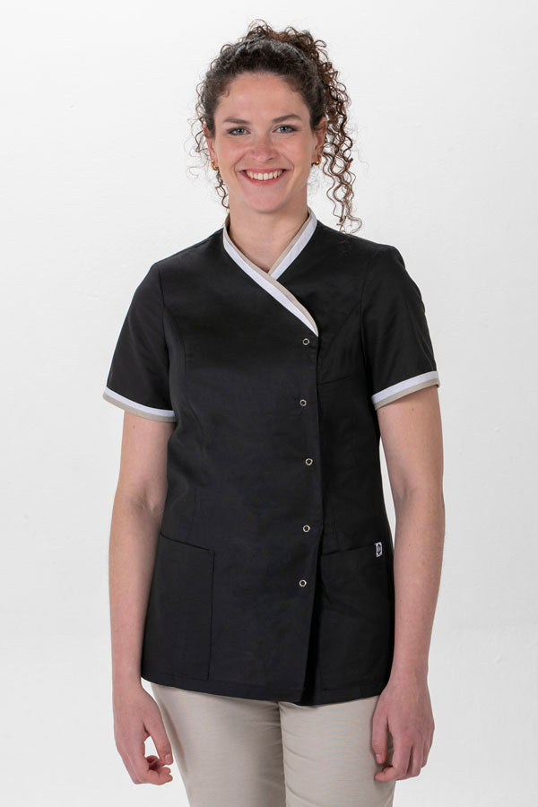 Túnica Feminina Kiev-Preto - 571-SP-RAG-Tailors-Fardas-e-Uniformes-Vestuario-Pro