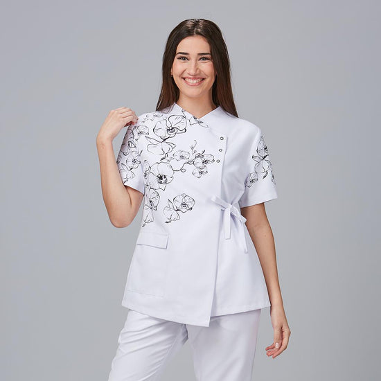 Tunica Feminina Leça-Branco - 101-XS-RAG-Tailors-Fardas-e-Uniformes-Vestuario-Pro
