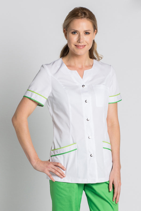Túnica Feminina Saúde Liana-Verde-XS / (SP)-RAG-Tailors-Fardas-e-Uniformes-Vestuario-Pro