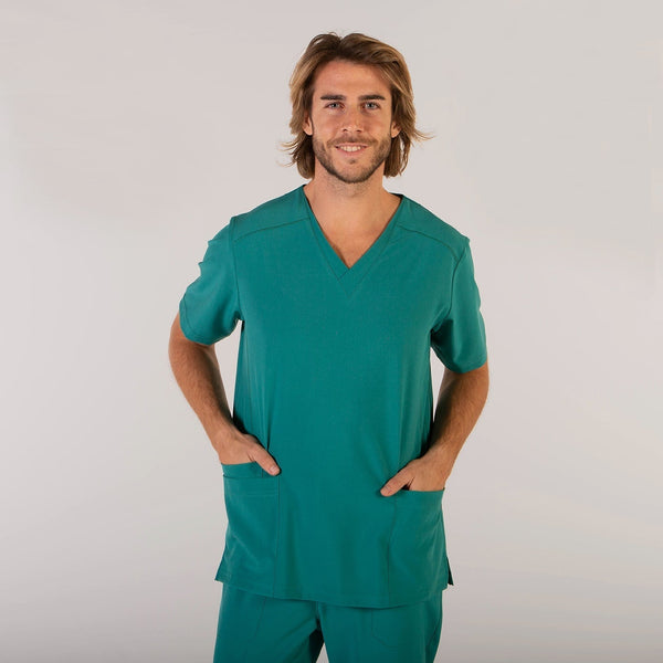 Túnica Homem Microfibra 360 Tadeo-Verde - 108-XS-RAG-Tailors-Fardas-e-Uniformes-Vestuario-Pro