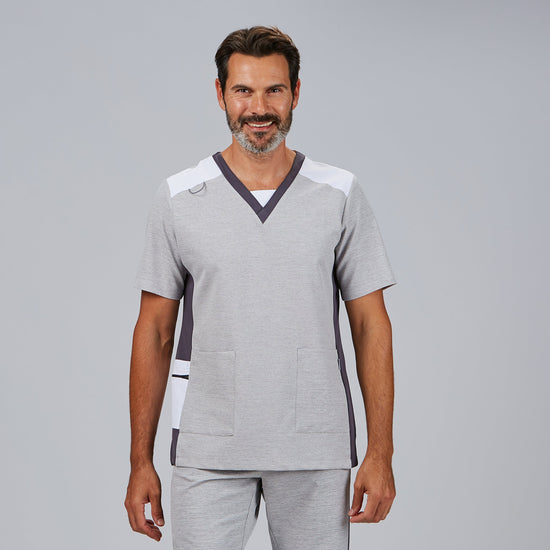 Túnica Homem Microfibra 360 Vigoré Fidel-Cinza Pérola - 117-XS-RAG-Tailors-Fardas-e-Uniformes-Vestuario-Pro