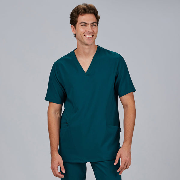Túnica Homem Olavo Extrafiber Elastik-Verde Petróleo 145-XS-RAG-Tailors-Fardas-e-Uniformes-Vestuario-Pro