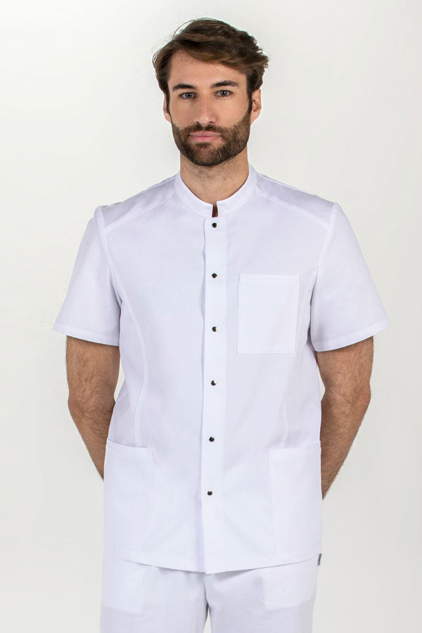 Túnica Masculina Kieve-Branco-XS / (SP)-RAG-Tailors-Fardas-e-Uniformes-Vestuario-Pro
