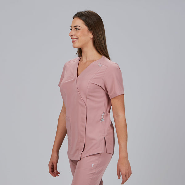 Túnica Mulher Franzido Costas M/C ELIRA-RAG-Tailors-Fardas-e-Uniformes-Vestuario-Pro