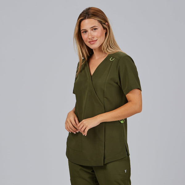 Túnica Mulher Franzido Costas M/C ELIRA-RAG-Tailors-Fardas-e-Uniformes-Vestuario-Pro
