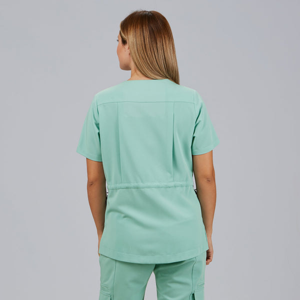 Túnica Mulher Franzido Costas M/C ELIRA-RAG-Tailors-Fardas-e-Uniformes-Vestuario-Pro