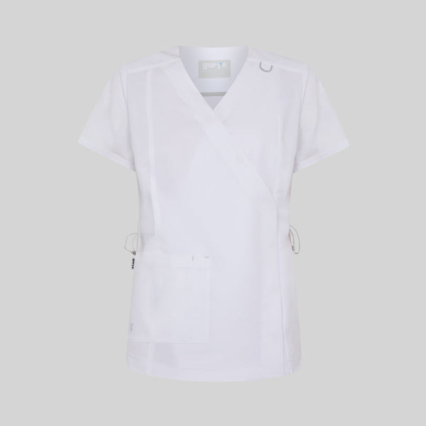 Túnica Mulher Franzido Costas M/C ELIRA-RAG-Tailors-Fardas-e-Uniformes-Vestuario-Pro