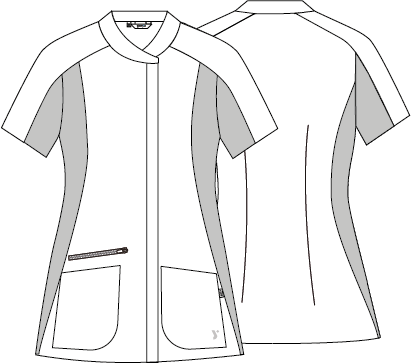 Túnica Mulher Ranglan M/C AISA-RAG-Tailors-Fardas-e-Uniformes-Vestuario-Pro