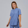 Túnica Mulher com Fecho Decote M/C Mara-Azul Celeste - 107-XS-RAG-Tailors-Fardas-e-Uniformes-Vestuario-Pro