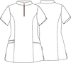 Túnica Mulher com Fecho Decote M/C Mara-RAG-Tailors-Fardas-e-Uniformes-Vestuario-Pro