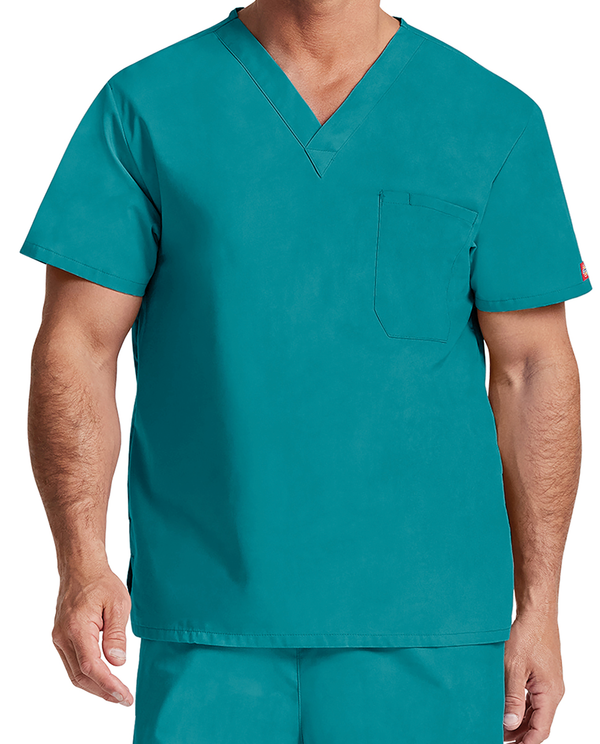 Tunica Pijama Unisexo decote em V-Azul Petróleo-S-RAG-Tailors-Fardas-e-Uniformes-Vestuario-Pro