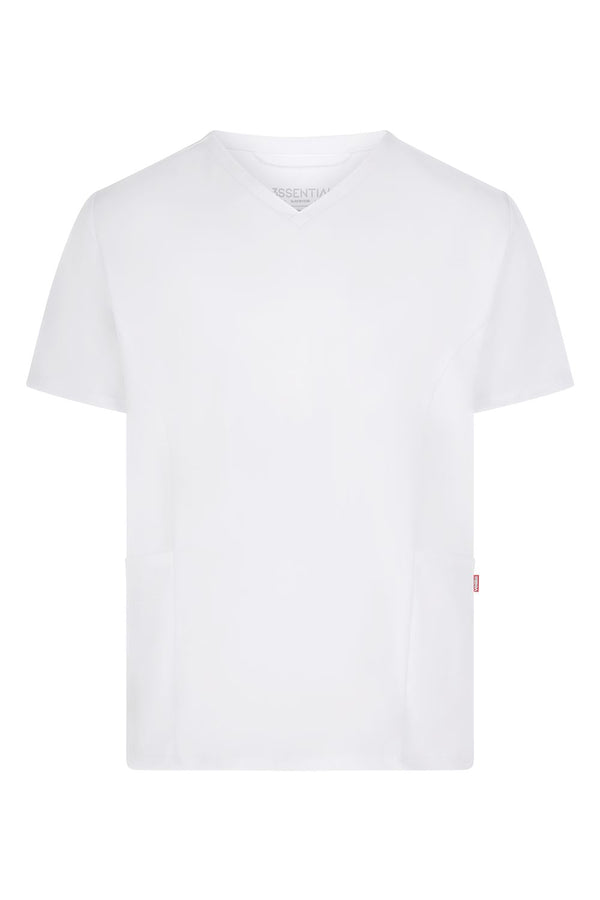 Túnica PureStretch Essential Unissexo de manga curta CYRUS-Branco - 07-XS-RAG-Tailors-Fardas-e-Uniformes-Vestuario-Pro