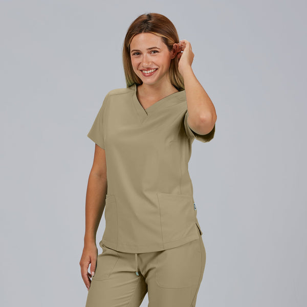 Túnica Senhora Microfibra 360 Rosalia-Areia - 142-XS-RAG-Tailors-Fardas-e-Uniformes-Vestuario-Pro