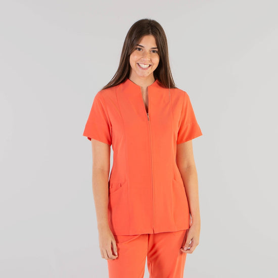 Túnica Senhora Microfibra 360 Yanira-Coral-XS-RAG-Tailors-Fardas-e-Uniformes-Vestuario-Pro