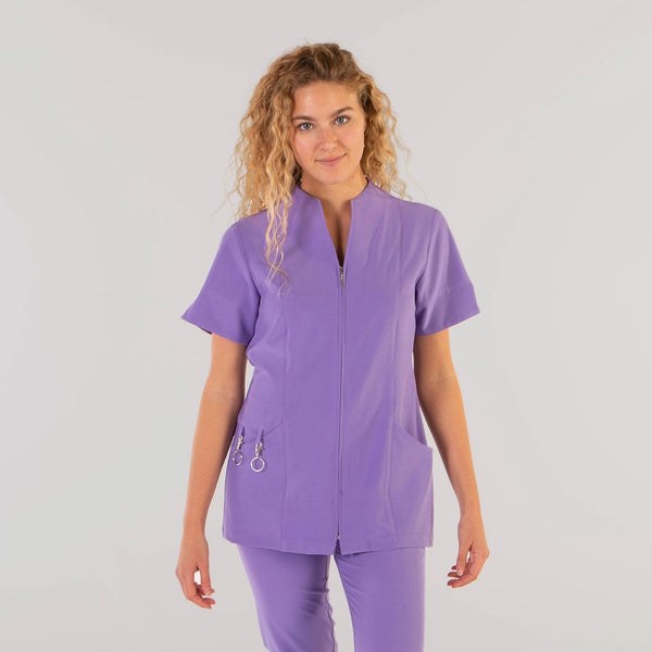 Túnica Senhora Microfibra 360 Yanira-Lilás - 123-XS-RAG-Tailors-Fardas-e-Uniformes-Vestuario-Pro