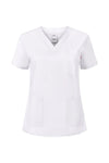 Túnica Stretch de Manga Curta para Mulher-Branco - 07-XS-RAG-Tailors-Fardas-e-Uniformes-Vestuario-Pro