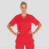 Túnica Unissexo Nereva - Microfibra Antibacteriana (1/2)-Vermelho 105-XXS-RAG-Tailors-Fardas-e-Uniformes-Vestuario-Pro