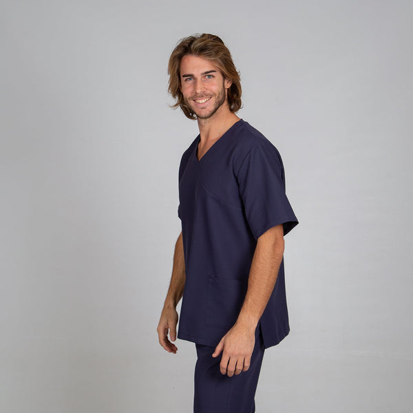 Túnica Unissexo Nereva - Microfibra Antibacteriana-Azul Marinho - 104-XXS-RAG-Tailors-Fardas-e-Uniformes-Vestuario-Pro