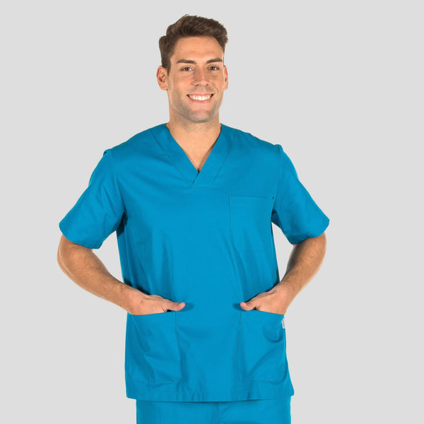 Túnica Unissexo Sarja Colors-Turquesa - 115-XS-RAG-Tailors-Fardas-e-Uniformes-Vestuario-Pro