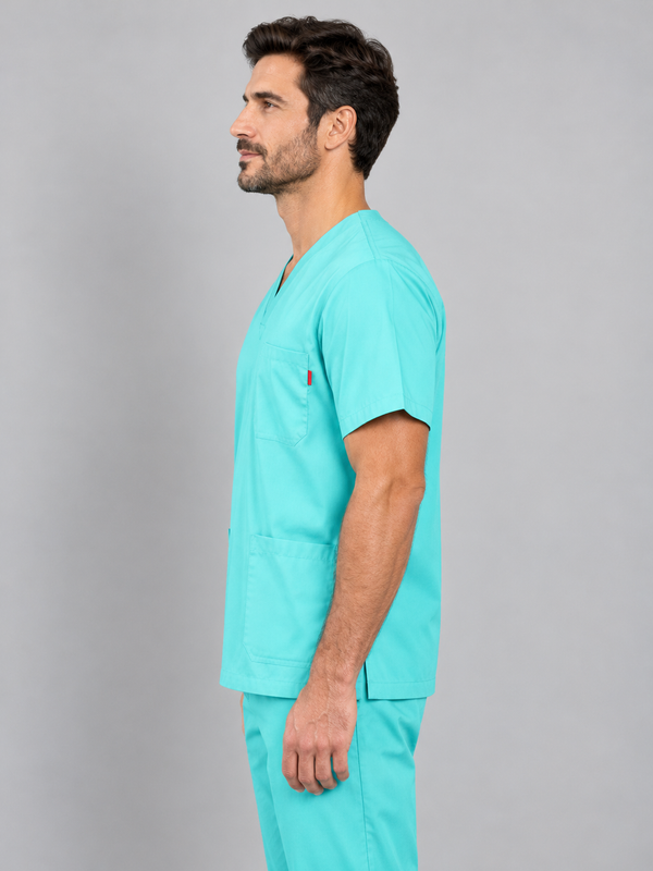 Túnica Unissexo Stretch Manga Curta-RAG-Tailors-Fardas-e-Uniformes-Vestuario-Pro