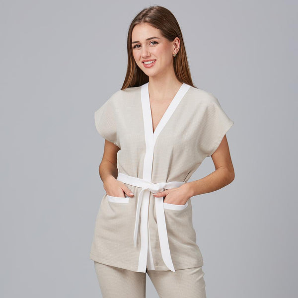 Túnica Vila Verde X.Linen-Bege 110-XS-RAG-Tailors-Fardas-e-Uniformes-Vestuario-Pro