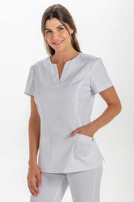 Túnica Zamora feminina-Branco-SP - XS-RAG-Tailors-Fardas-e-Uniformes-Vestuario-Pro