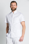 Túnica Zaragoza masc m\curta-Branco-XS / (SP)-RAG-Tailors-Fardas-e-Uniformes-Vestuario-Pro