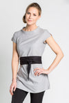 Túnica cinza spa com cinto-Cinza-XS / (SP)-RAG-Tailors-Fardas-e-Uniformes-Vestuario-Pro