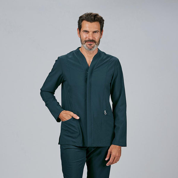 Túnica de Homem Aberta M/C Nilo-Azul Petróleo - 145-XS-RAG-Tailors-Fardas-e-Uniformes-Vestuario-Pro