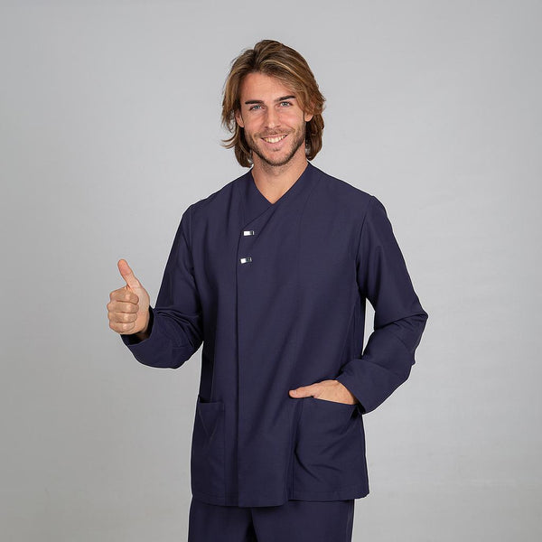 Túnica de Homem M/Comprida FABIAN-Azul Marinho - 104-XS-RAG-Tailors-Fardas-e-Uniformes-Vestuario-Pro