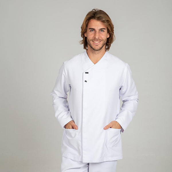 Túnica de Homem M/Comprida FABIAN-Branco - 101-XS-RAG-Tailors-Fardas-e-Uniformes-Vestuario-Pro