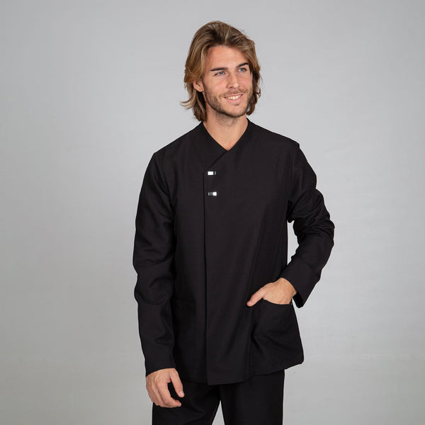 Túnica de Homem M/Comprida FABIAN-Preto - 001-XS-RAG-Tailors-Fardas-e-Uniformes-Vestuario-Pro
