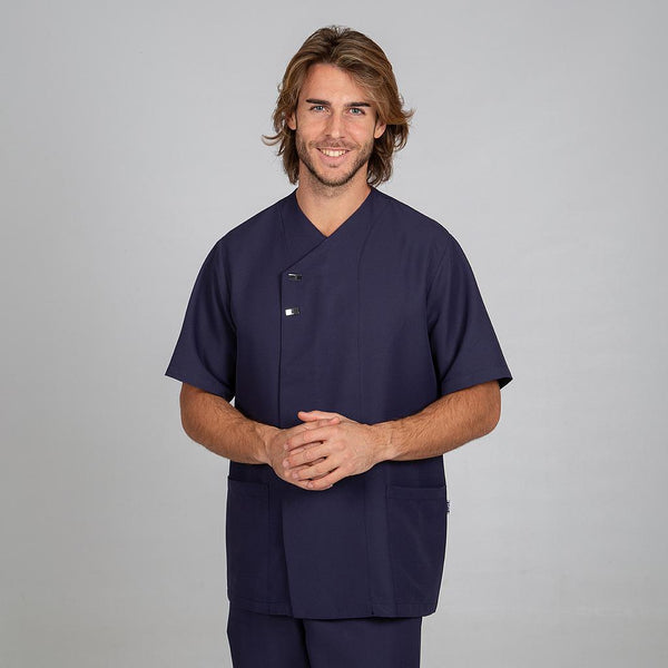 Túnica de Homem M/Curta FABIAN-Azul Marinho - 104-XS-RAG-Tailors-Fardas-e-Uniformes-Vestuario-Pro