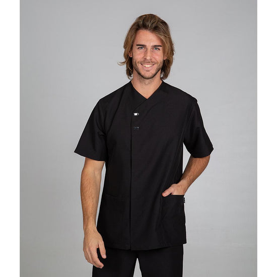 Túnica de Homem M/Curta FABIAN-Preto - 001-XS-RAG-Tailors-Fardas-e-Uniformes-Vestuario-Pro