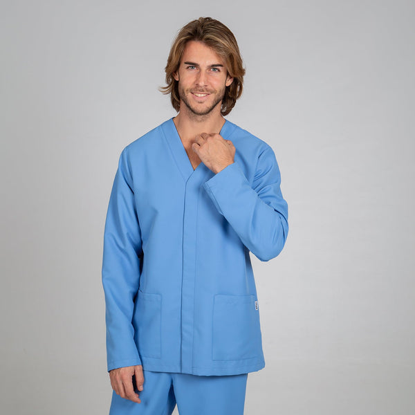 Túnica de Homem Microfibra NESTOR-Azul Celeste - 107-XS-RAG-Tailors-Fardas-e-Uniformes-Vestuario-Pro