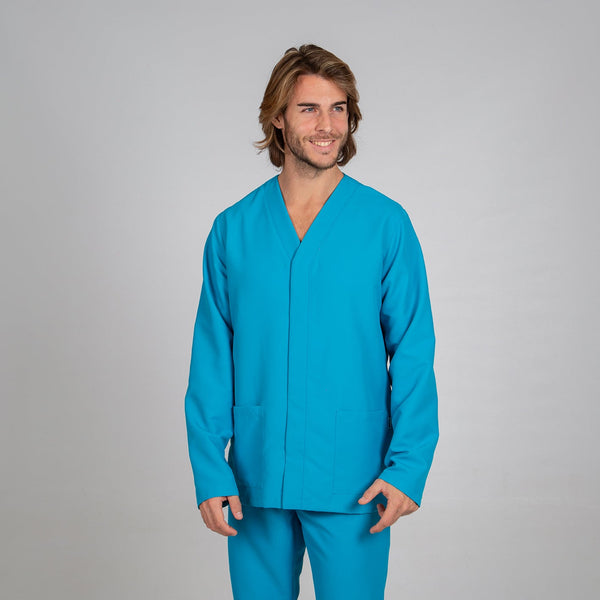 Túnica de Homem Microfibra NESTOR-Turquesa - 115-XS-RAG-Tailors-Fardas-e-Uniformes-Vestuario-Pro