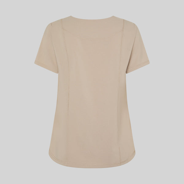 Túnica de Senhora Decote Lágrima Manga Curta Maria-Beige-XS-RAG-Tailors-Fardas-e-Uniformes-Vestuario-Pro