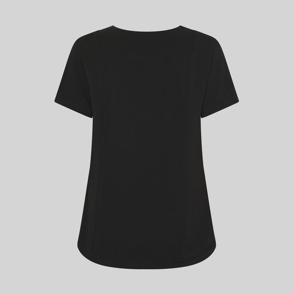 Túnica de Senhora Decote Lágrima Manga Curta Maria-Negro-XS-RAG-Tailors-Fardas-e-Uniformes-Vestuario-Pro