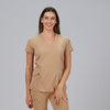 Túnica de Senhora Gola Canelada Manga Curta Nancy-Camel - 151-XS-RAG-Tailors-Fardas-e-Uniformes-Vestuario-Pro