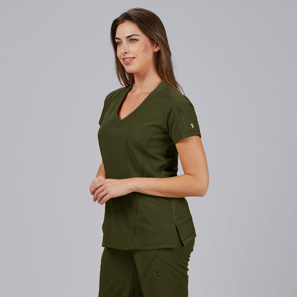Túnica de Senhora Gola Canelada Manga Curta Nancy-RAG-Tailors-Fardas-e-Uniformes-Vestuario-Pro