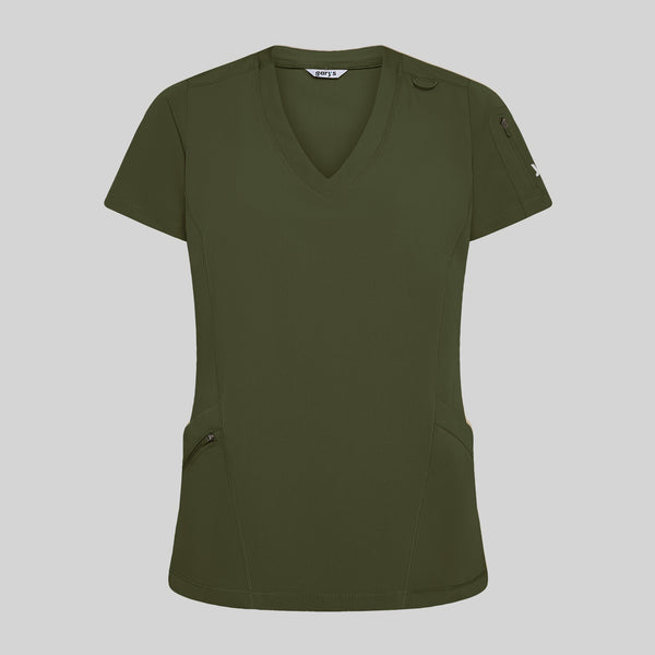 Túnica de Senhora Gola Canelada Manga Curta Nancy-RAG-Tailors-Fardas-e-Uniformes-Vestuario-Pro
