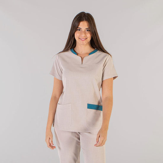 Túnica de Senhora Holanda X.LINEN-Bege 110-XS-RAG-Tailors-Fardas-e-Uniformes-Vestuario-Pro