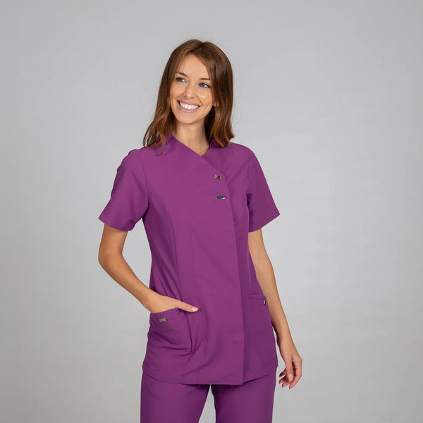 Túnica de Senhora M/Curta BEGONIA-Malva - 119-XS-RAG-Tailors-Fardas-e-Uniformes-Vestuario-Pro