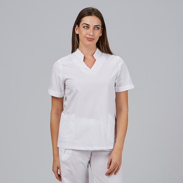 Túnica de Senhora May-Branco-XS-RAG-Tailors-Fardas-e-Uniformes-Vestuario-Pro