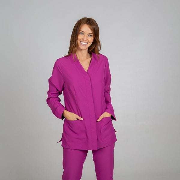 Túnica de Senhora Microfibra AITANA Manga Comprida-Malva - 119-XS-RAG-Tailors-Fardas-e-Uniformes-Vestuario-Pro
