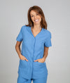 Túnica de Senhora Microfibra AITANA m/curta-Azul Celeste - 107-XS-RAG-Tailors-Fardas-e-Uniformes-Vestuario-Pro