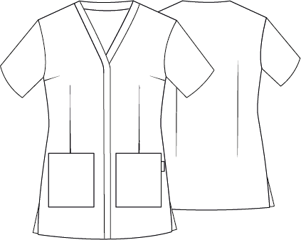 Túnica de Senhora Microfibra AITANA m/curta-RAG-Tailors-Fardas-e-Uniformes-Vestuario-Pro
