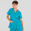 Túnica de Senhora Microfibra AITANA m/curta-Turquesa - 115-XS-RAG-Tailors-Fardas-e-Uniformes-Vestuario-Pro