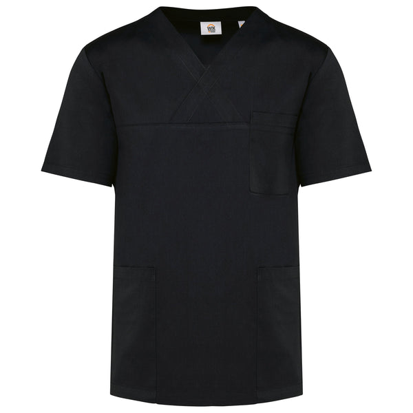 Túnica de manga curta poliéster / algodão unissexo-Black-XS-RAG-Tailors-Fardas-e-Uniformes-Vestuario-Pro
