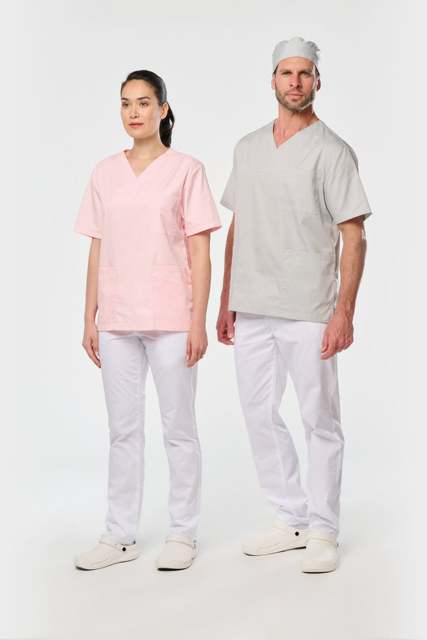 Túnica de manga curta poliéster / algodão unissexo-RAG-Tailors-Fardas-e-Uniformes-Vestuario-Pro
